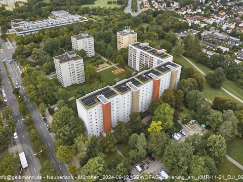 12.09.2024 - Dachbegehung mit der Münchner Wohnen am Karl-Marx-Ring 11-21 in Neuperlach