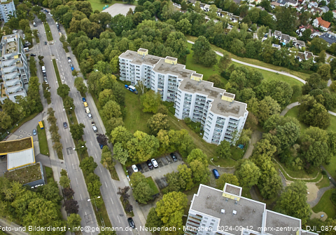 12.09.2024 - Marx-Zentrum, Studentenwohnheim, Wohnanlage Karl-Marx-Ring 52-62, KMR 53-57c Umgebung