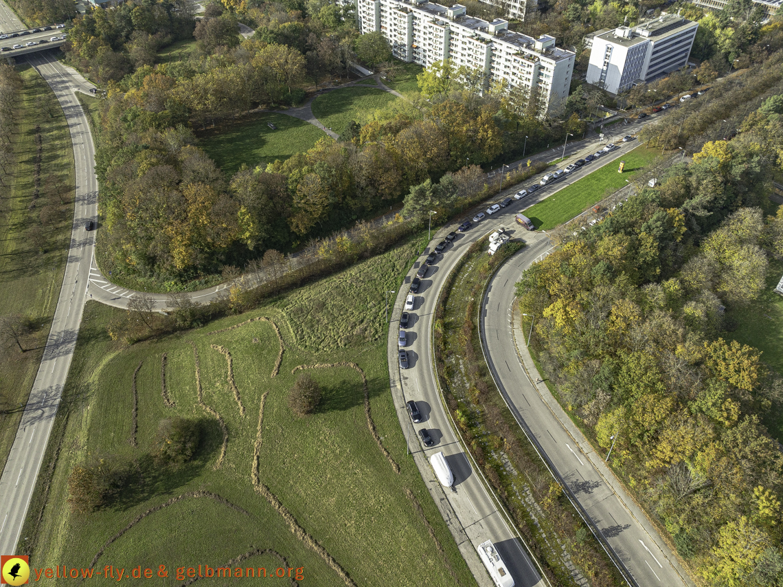29.10.2024 - Spange und Umgebung in Neuperlach mit Kunstwerk