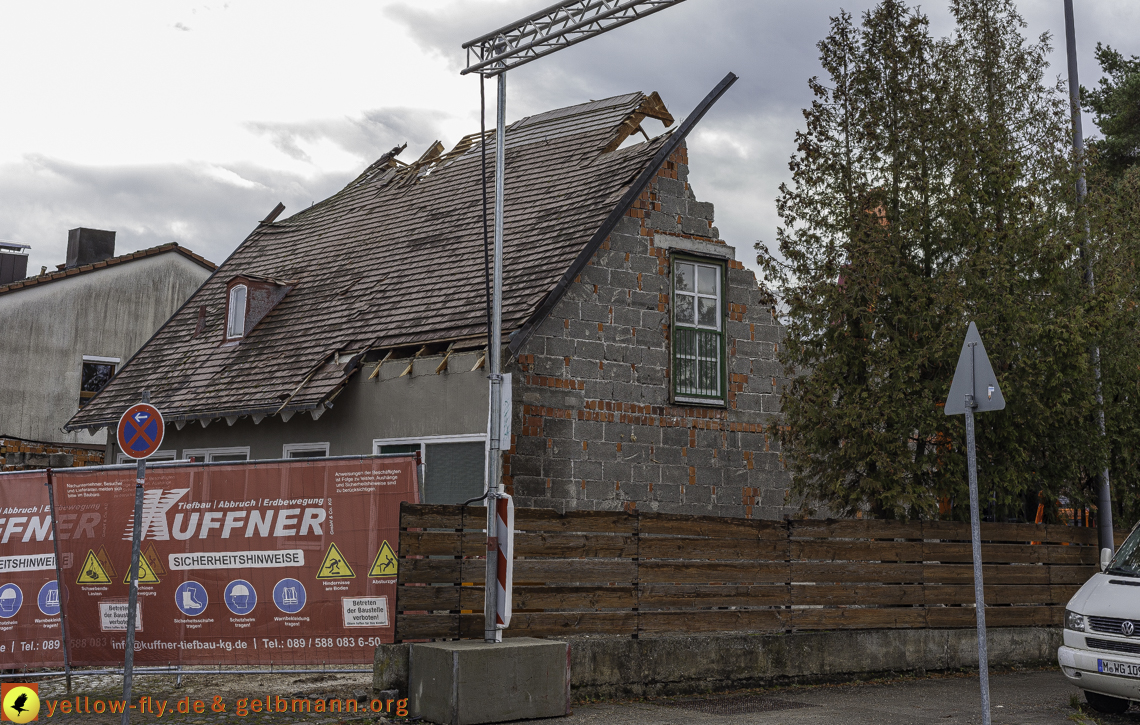 26.11.2024 - Baustelle in der Niederalmstraße Ecke Hugo-Lang-Bogen in Neuperlach