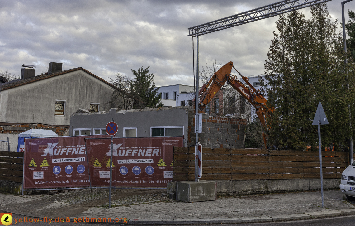 26.11.2024 - Baustelle in der Niederalmstraße Ecke Hugo-Lang-Bogen in Neuperlach