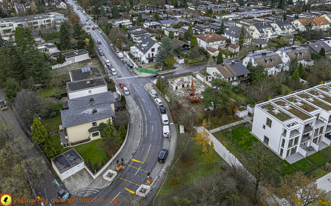 26.11.2024 - Abriss der Niederalmstraße 25 in Neuperlach