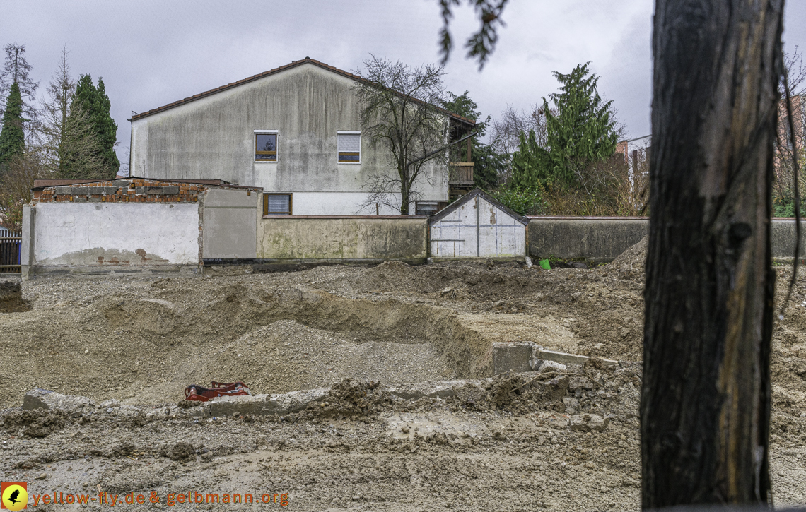 28.11.2024 - Baustelle in der Niederalmstraße Ecke Hugo-Lang-Bogen in Neuperlach