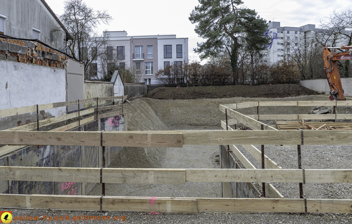 07.12.2024 - Baustelle in der Niederalmstraße Ecke Hugo-Lang-Bogen in Neuperlach