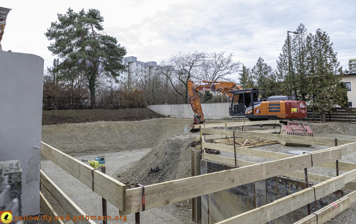07.12.2024 - Baustelle in der Niederalmstraße Ecke Hugo-Lang-Bogen in Neuperlach