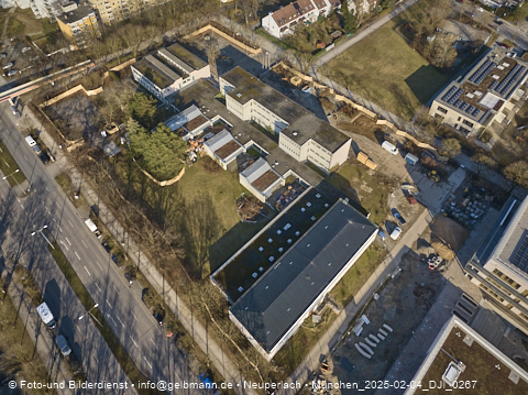 04.02.2025 - Baustelle zur Grundschule am Karl-Marx-Ring in Neuperlach