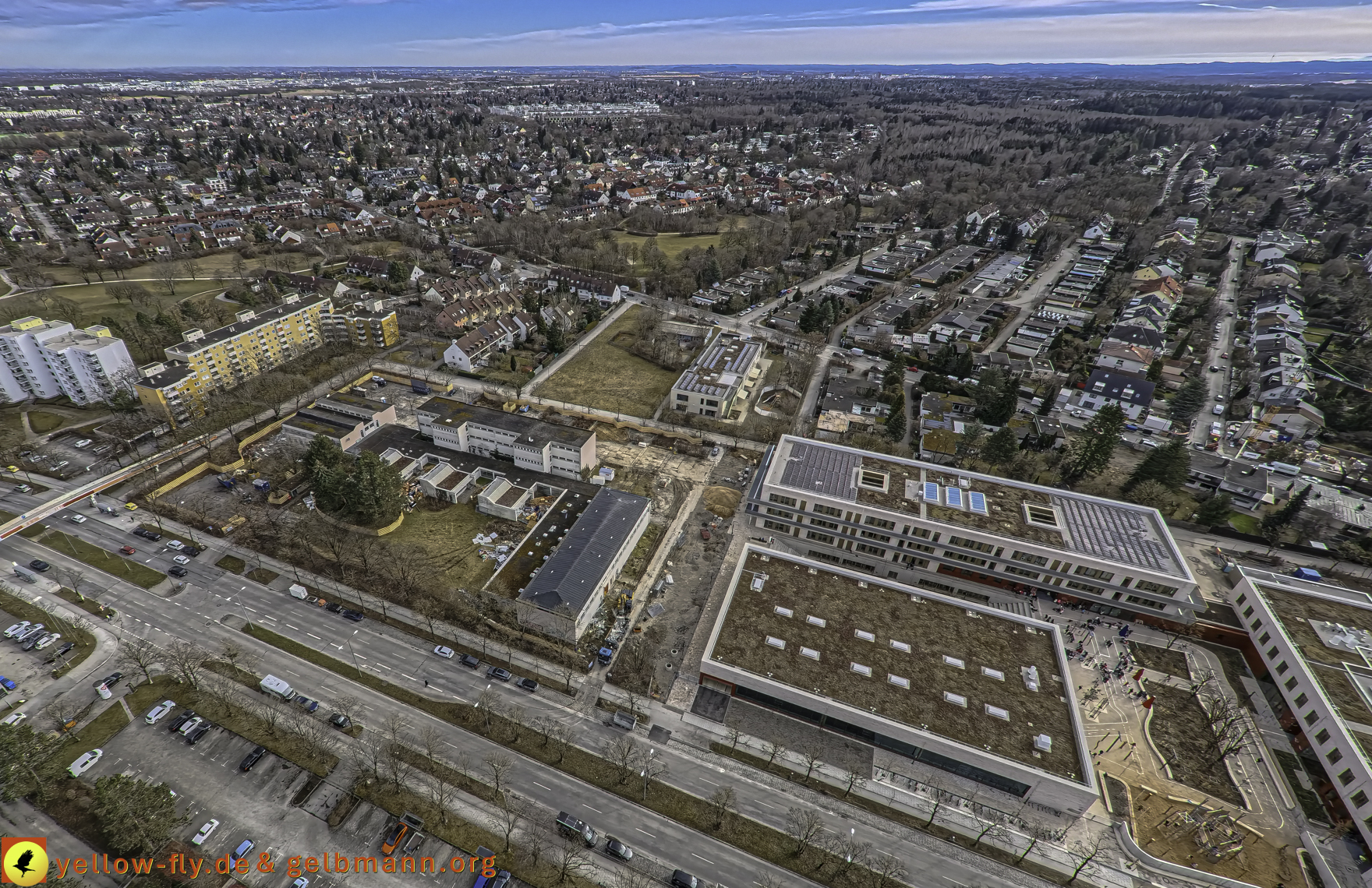 27.02.2025 - Abriss der Grundschule am Karl-Marx-Ring in Neuperlach