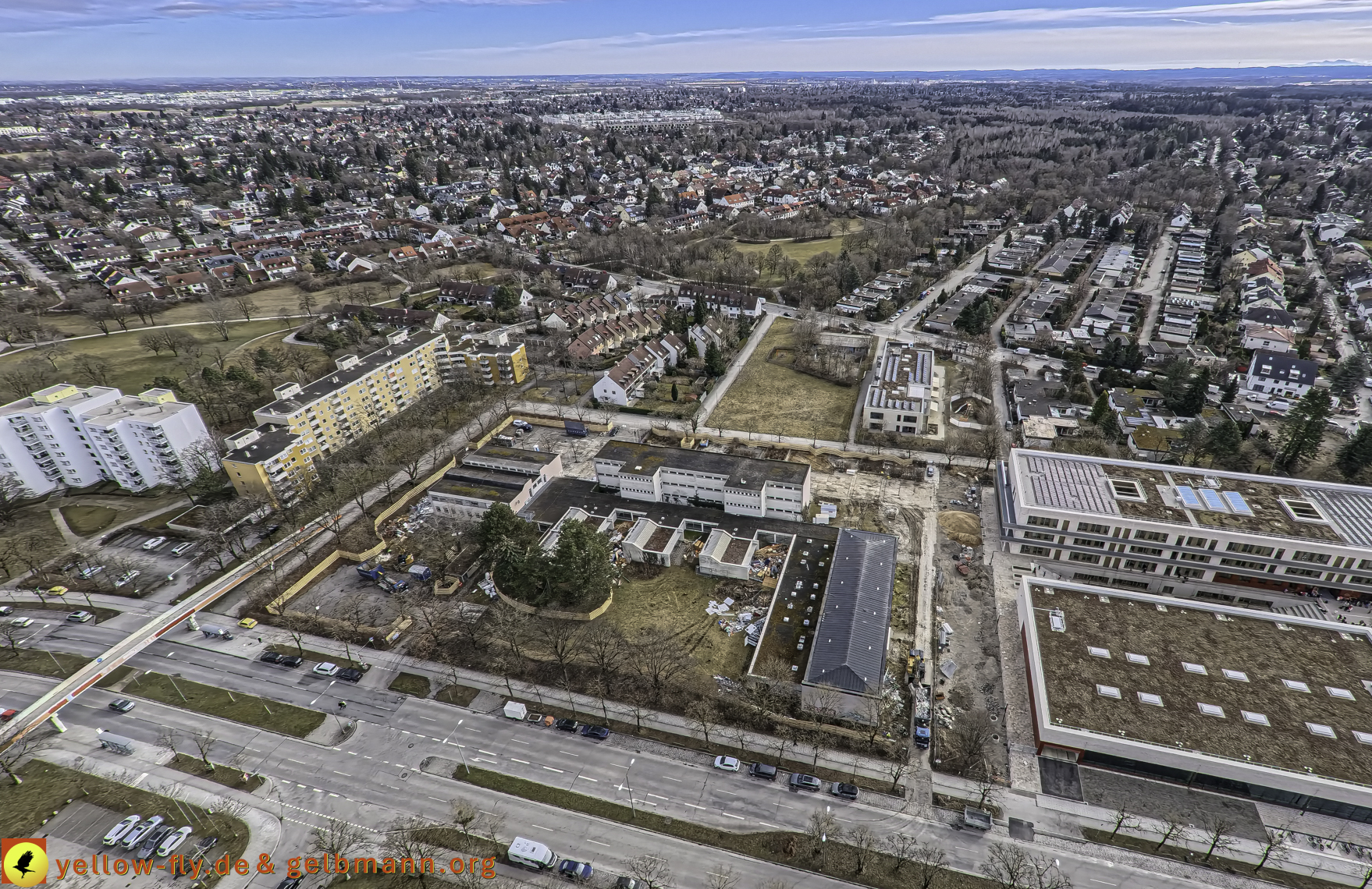 27.02.2025 - Abriss der Grundschule am Karl-Marx-Ring in Neuperlach