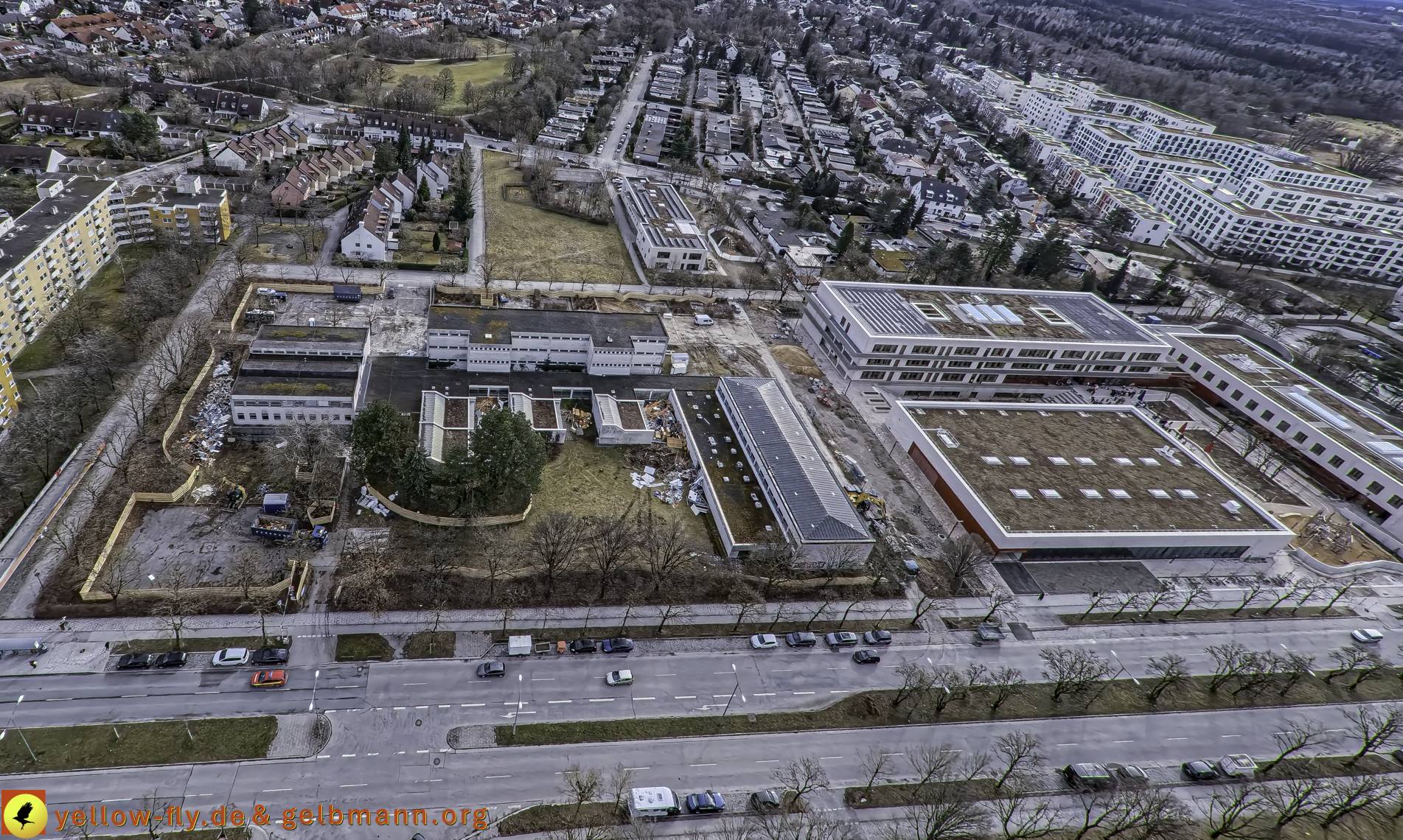 27.02.2025 - Abriss der Grundschule am Karl-Marx-Ring in Neuperlach