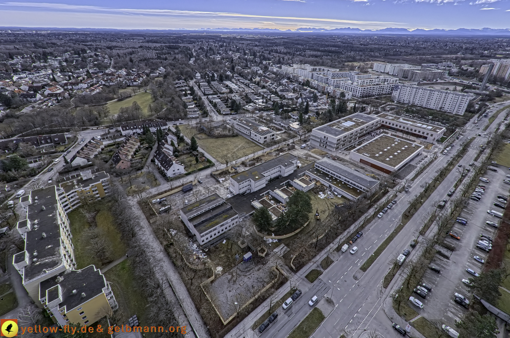 27.02.2025 - Abriss der Grundschule am Karl-Marx-Ring in Neuperlach