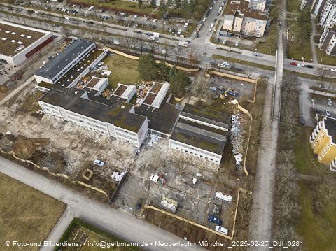 27.02.2025 - Baustelle zur Grundschule am Karl-Marx-Ring in Neuperlach