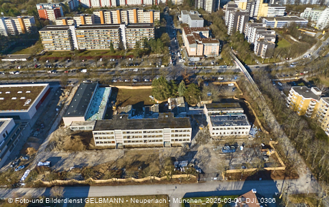 06.03.2025 - Baustelle zur Grundschule am Karl-Marx-Ring in Neuperlach