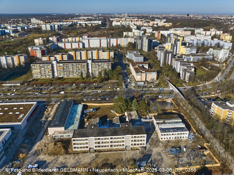 06.03.2025 - Baustelle zur Grundschule am Karl-Marx-Ring in Neuperlach