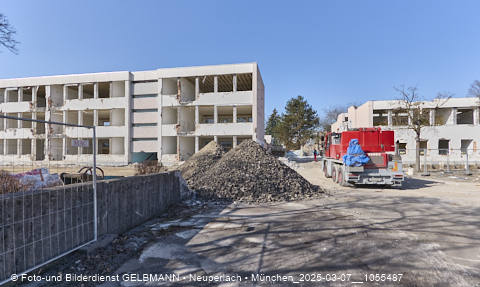 07.03.2025 - Baustelle zur Grundschule am Karl-Marx-Ring in Neuperlach