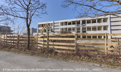 07.03.2025 - Baustelle zur Grundschule am Karl-Marx-Ring in Neuperlach