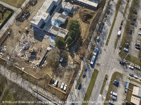 17.03.2025 - Baustelle zur Grundschule am Karl-Marx-Ring in Neuperlach