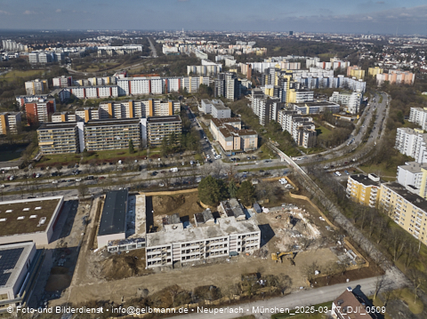 17.03.2025 - Baustelle zur Grundschule am Karl-Marx-Ring in Neuperlach