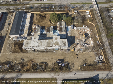 17.03.2025 - Baustelle zur Grundschule am Karl-Marx-Ring in Neuperlach