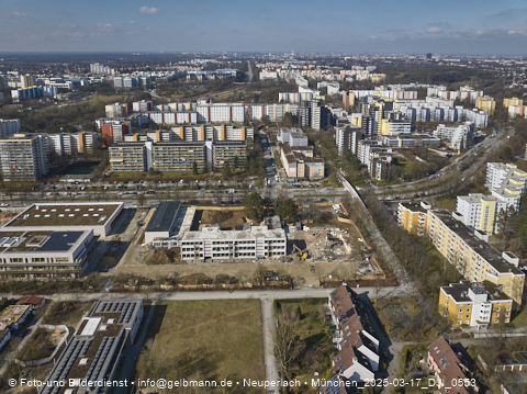17.03.2025 - Baustelle zur Grundschule am Karl-Marx-Ring in Neuperlach