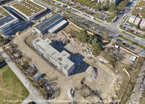 04.04.2025 - Baustelle zur Grundschule am Karl-Marx-Ring in Neuperlach