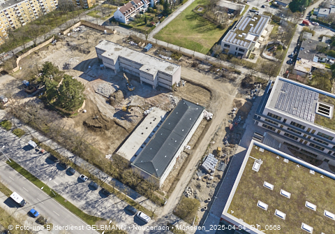 04.04.2025 - Baustelle zur Grundschule am Karl-Marx-Ring in Neuperlach