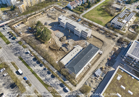 04.04.2025 - Baustelle zur Grundschule am Karl-Marx-Ring in Neuperlach