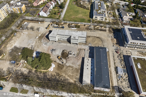 07.04.2025 - Baustelle zur Grundschule am Karl-Marx-Ring in Neuperlach