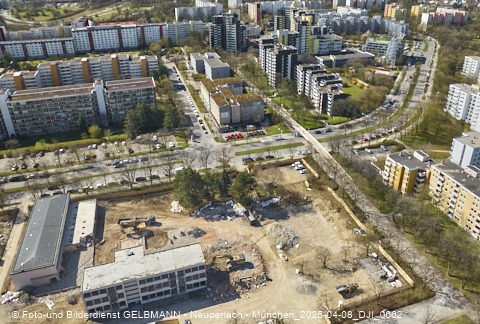 08.04.2025 - Baustelle zur Grundschule am Karl-Marx-Ring in Neuperlach