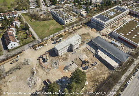 08.04.2025 - Baustelle zur Grundschule am Karl-Marx-Ring in Neuperlach