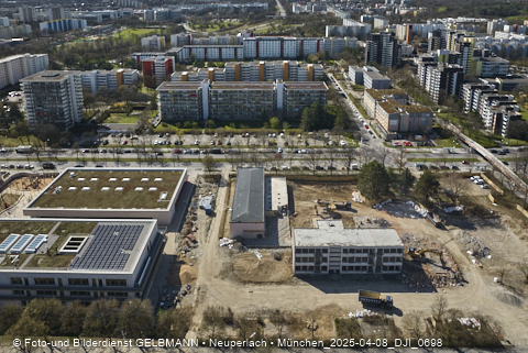 08.04.2025 - Baustelle zur Grundschule am Karl-Marx-Ring in Neuperlach