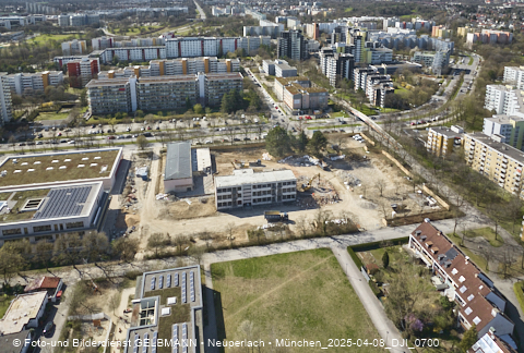 08.04.2025 - Baustelle zur Grundschule am Karl-Marx-Ring in Neuperlach