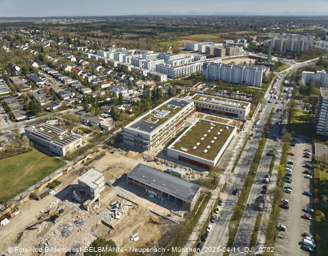 11.04.2025 - Baustelle zur Grundschule am Karl-Marx-Ring in Neuperlach