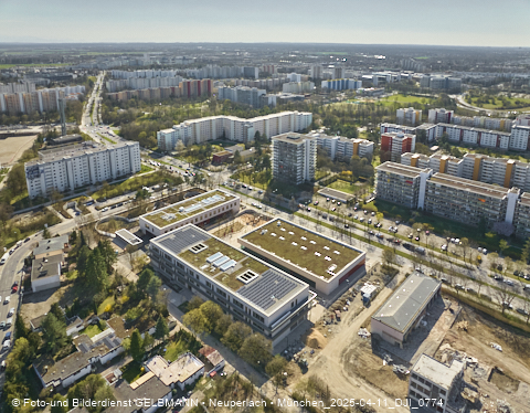 11.04.2025 - Baustelle zur Grundschule am Karl-Marx-Ring in Neuperlach