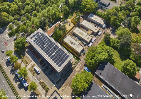 29.04.2025 - Abrissbaustelle Kindergarten an der Heinrich-Wieland-Strasse in Neuperlach