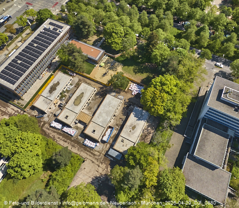 29.04.2025 - Abrissbaustelle Kindergarten an der Heinrich-Wieland-Strasse in Neuperlach