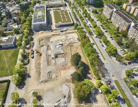 29.04.2025 - Baustelle zur Grundschule am Karl-Marx-Ring in Neuperlach
