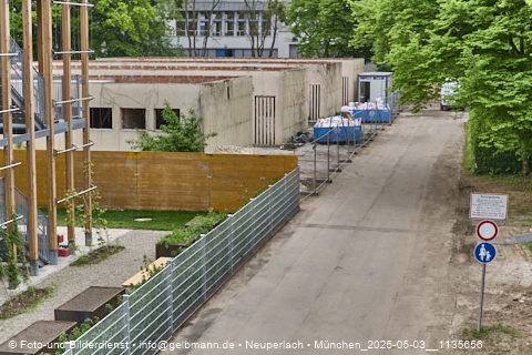 05.05.2025 - Abrissbaustelle Kindergarten an der Heinrich-Wieland-Strasse in Neuperlach