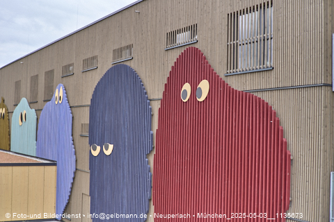 05.05.2025 - Abrissbaustelle Kindergarten an der Heinrich-Wieland-Strasse in Neuperlach