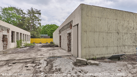 07.05.2025 - Abrissbaustelle Kindergarten an der Heinrich-Wieland-Strasse in Neuperlach