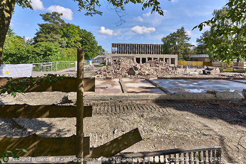 12.07.2025 - Abrissbaustelle Kindergarten an der Heinrich-Wieland-Strasse in Neuperlach