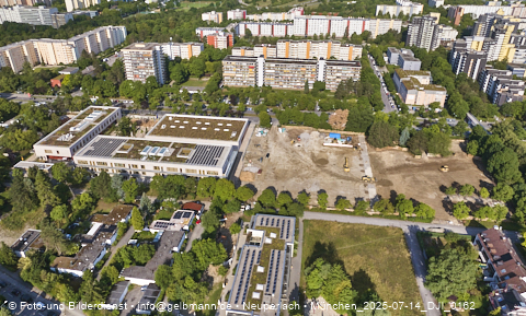 14.07.2025 - Baustelle zur Grundschule am Karl-Marx-Ring in Neuperlach