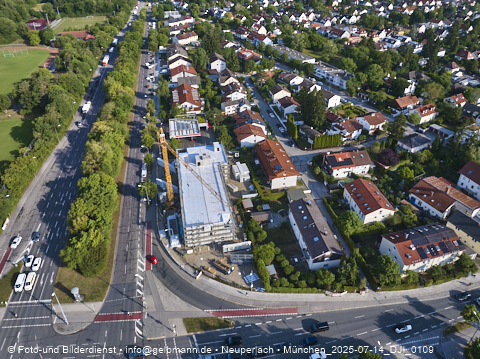 14.07.2025 - Baustelle MONACO an der Heinrich-Wieland-Strasse in Neuperlach