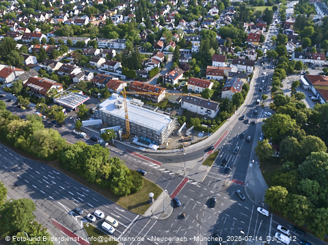 14.07.2025 - Baustelle MONACO an der Heinrich-Wieland-Strasse in Neuperlach