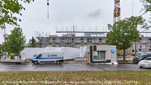 14.07.2025 - Baustelle MONACO an der Heinrich-Wieland-Strasse in Neuperlach