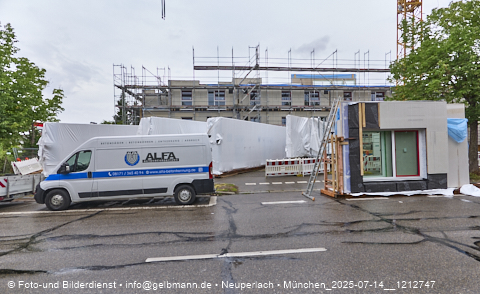 14.07.2025 - Baustelle MONACO an der Heinrich-Wieland-Strasse in Neuperlach