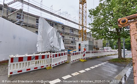 14.07.2025 - Baustelle MONACO an der Heinrich-Wieland-Strasse in Neuperlach