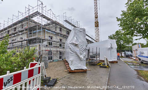 14.07.2025 - Baustelle MONACO an der Heinrich-Wieland-Strasse in Neuperlach