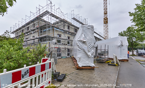 14.07.2025 - Baustelle MONACO an der Heinrich-Wieland-Strasse in Neuperlach