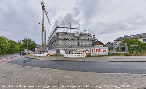 14.07.2025 - Baustelle MONACO an der Heinrich-Wieland-Strasse in Neuperlach