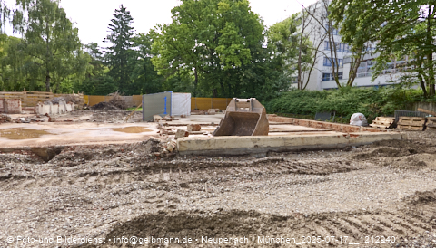 17.07.2025 - Abrissbaustelle Kindergarten an der Heinrich-Wieland-Strasse in Neuperlach